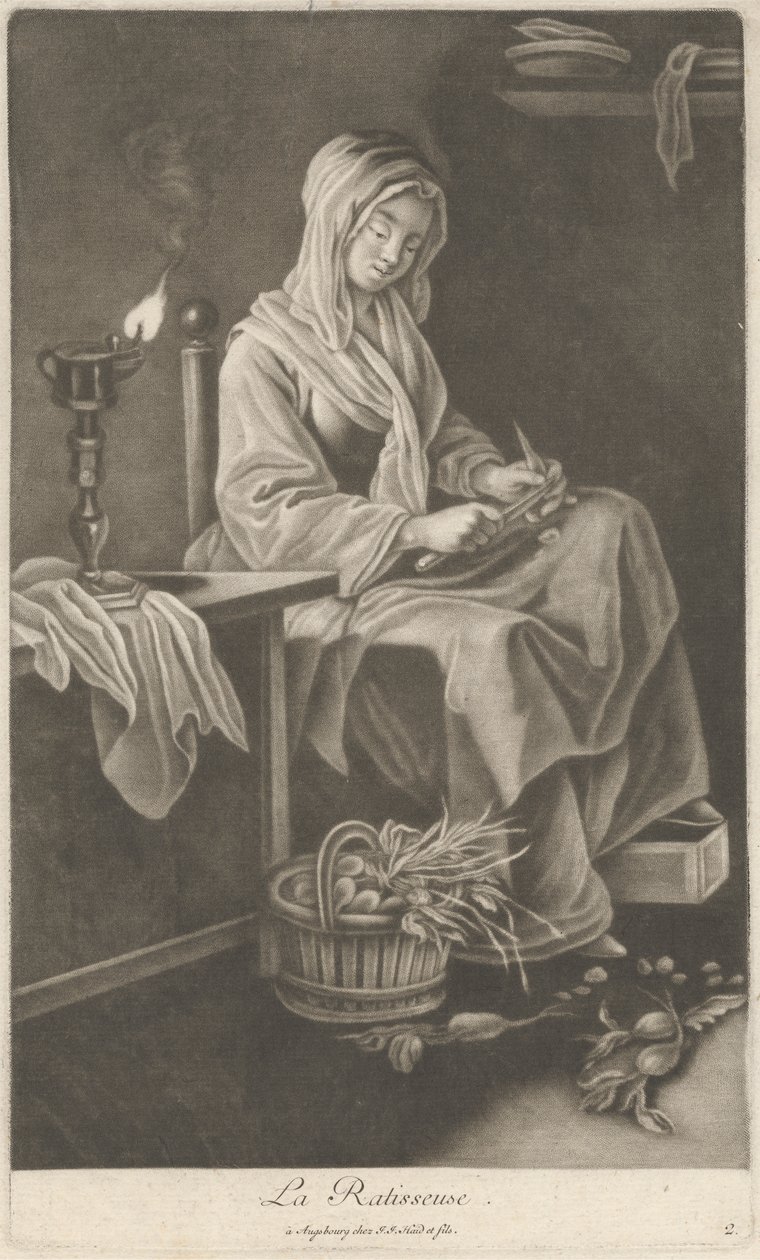 Die Rechenfrau von Johann Jacobus Haid