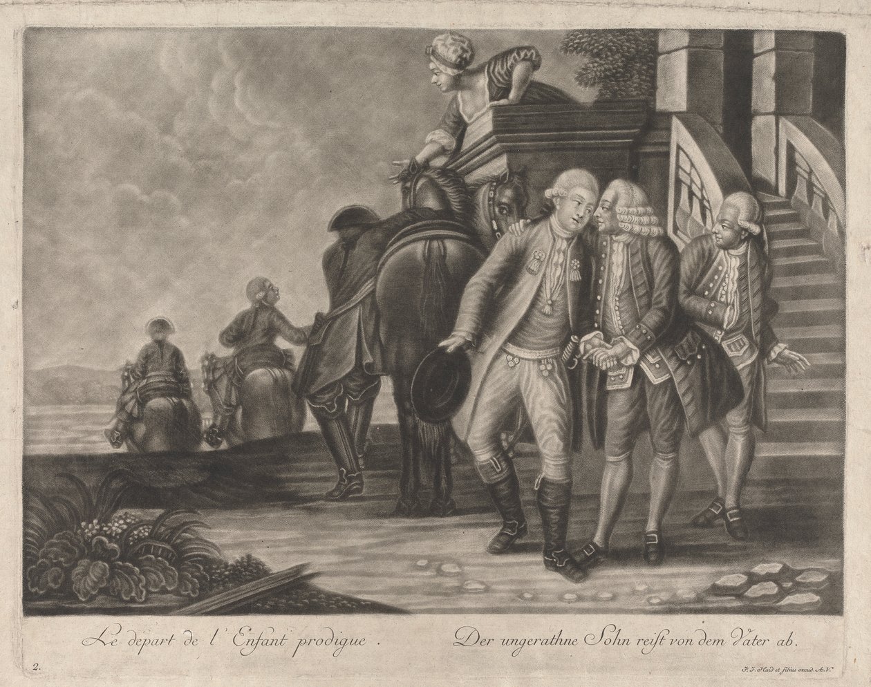 Die Abreise des verlorenen Sohnes von Johann Jacobus Haid
