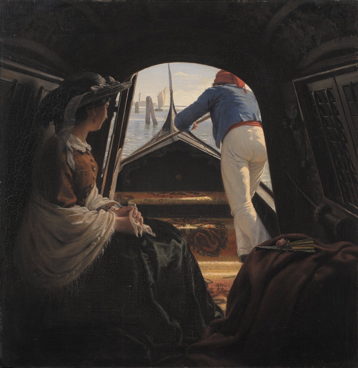 Eine Gondel von Johann Julius Exner