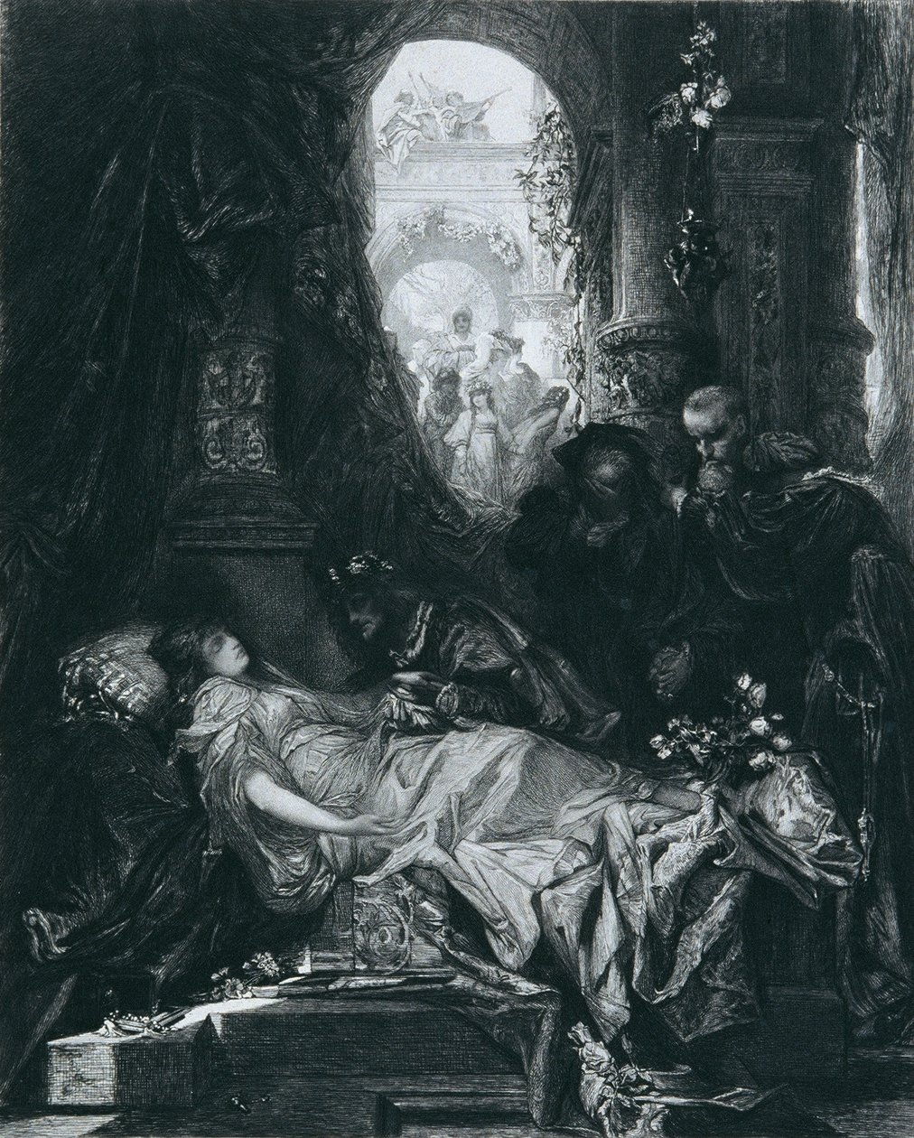 Die scheintote Julia Capulet von Johann Klaus