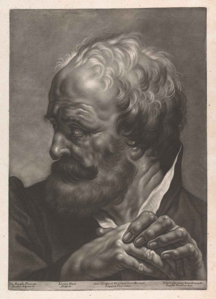 Porträt eines Mannes von Johann Lorenz Haid