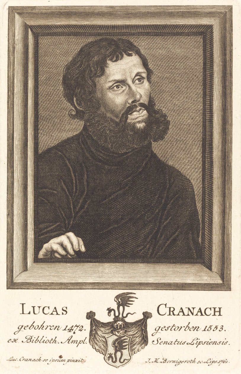 Lucas Cranach von Johann Martin Bernigeroth