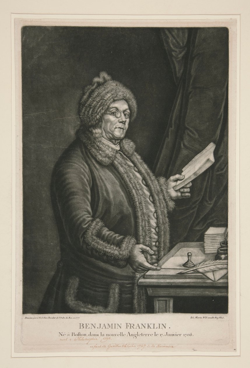 Benjamin Franklin von Johann Martin Will