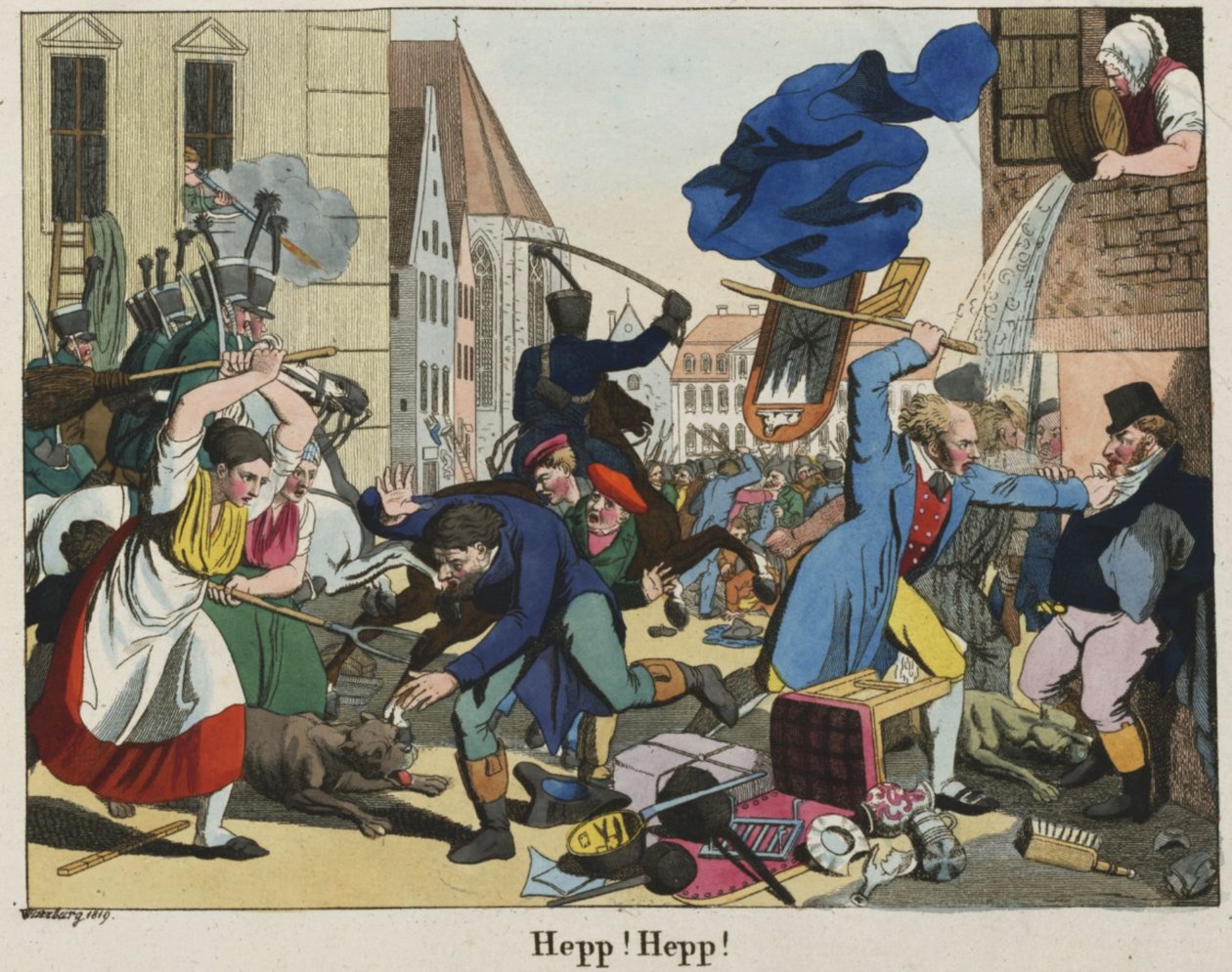Hep-Hep-Krawalle 1819 von Johann Michael Voltz