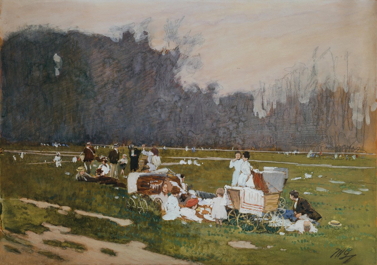 Auf der Wiese von Johann Nepomuk Geller