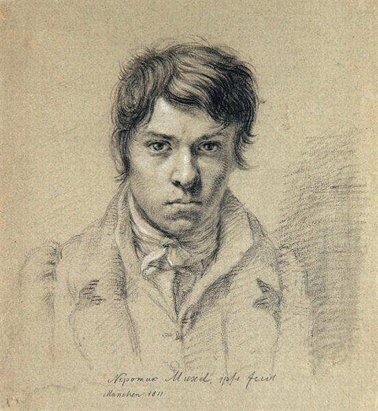 Selbstporträt von Johann Nepomuk Muxel