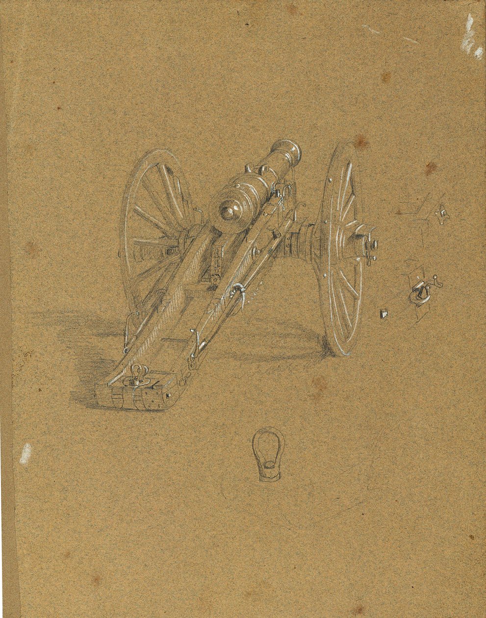 Lafette mit Mörser von Johann Peter Krafft