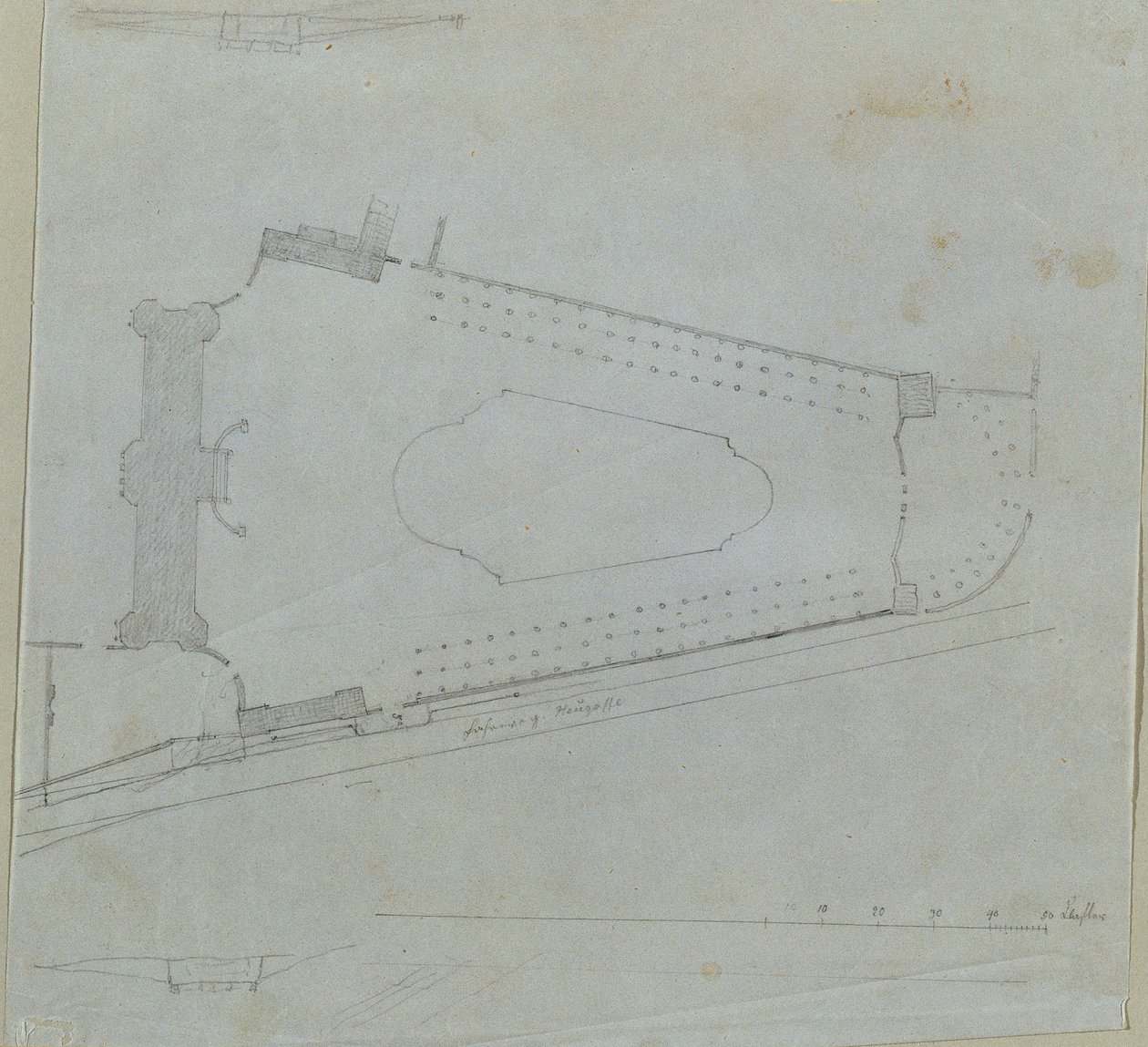 Studie zum Oberen Belvedere von Johann Peter Krafft