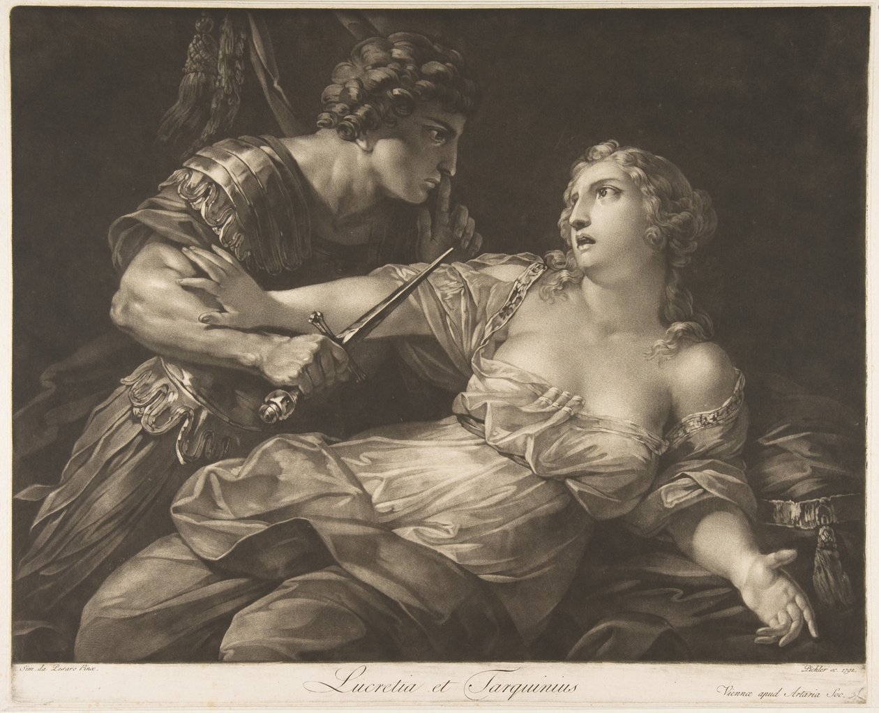 Tarquin und Lucretia, 1792 von Johann Peter Pichler