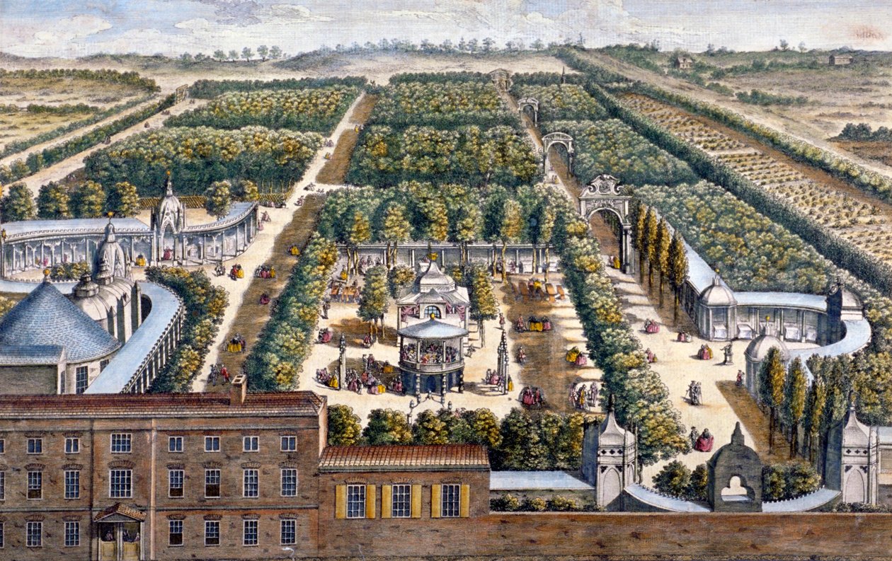 Vauxhall Gardens, Lambeth, London, 1751 von Johann Sebastian Muller