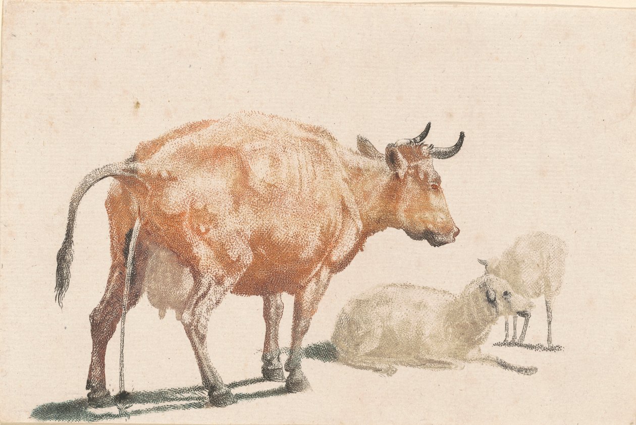 Die pisse Kuh von Johann Teyler, after Paulus Potter