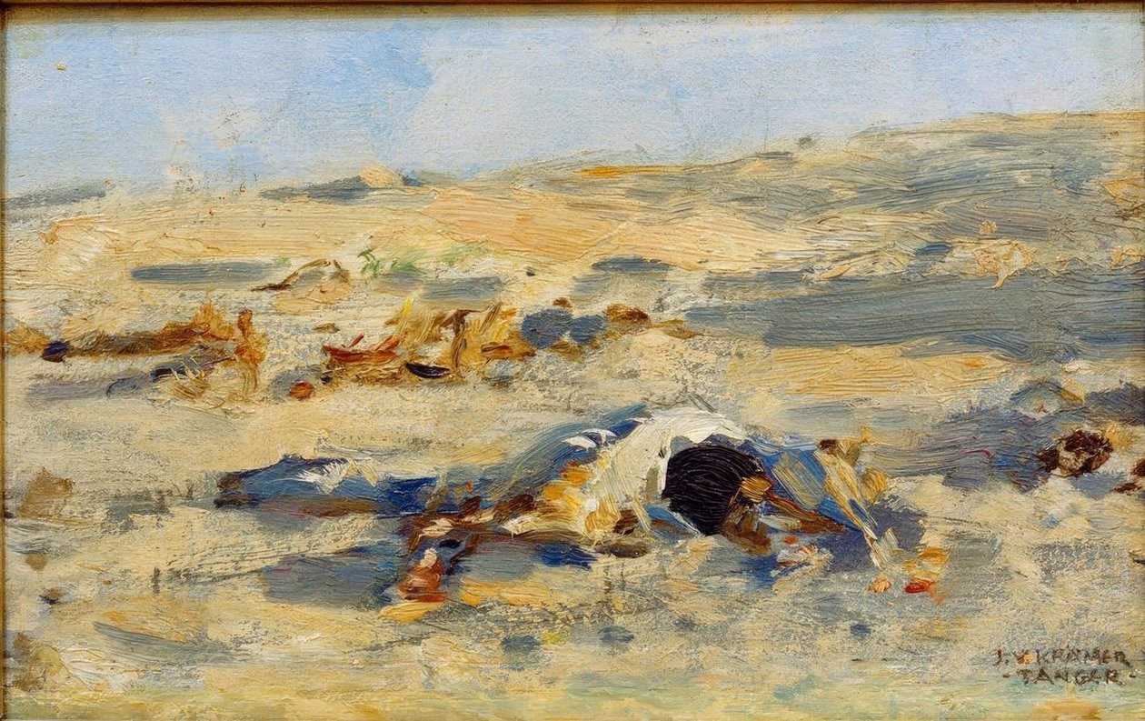 Die Wüste bei Tanger von Johann Victor Krämer
