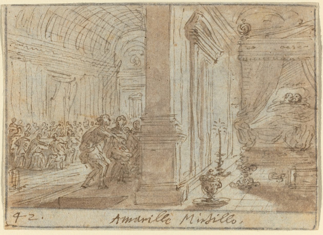 Amarilli und Mirtillo, 1640 von Johann Wilhelm Baur