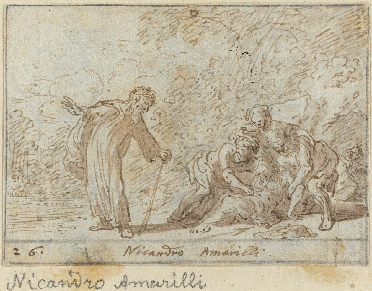 Nicandro und Amarilli, 1640 von Johann Wilhelm Baur