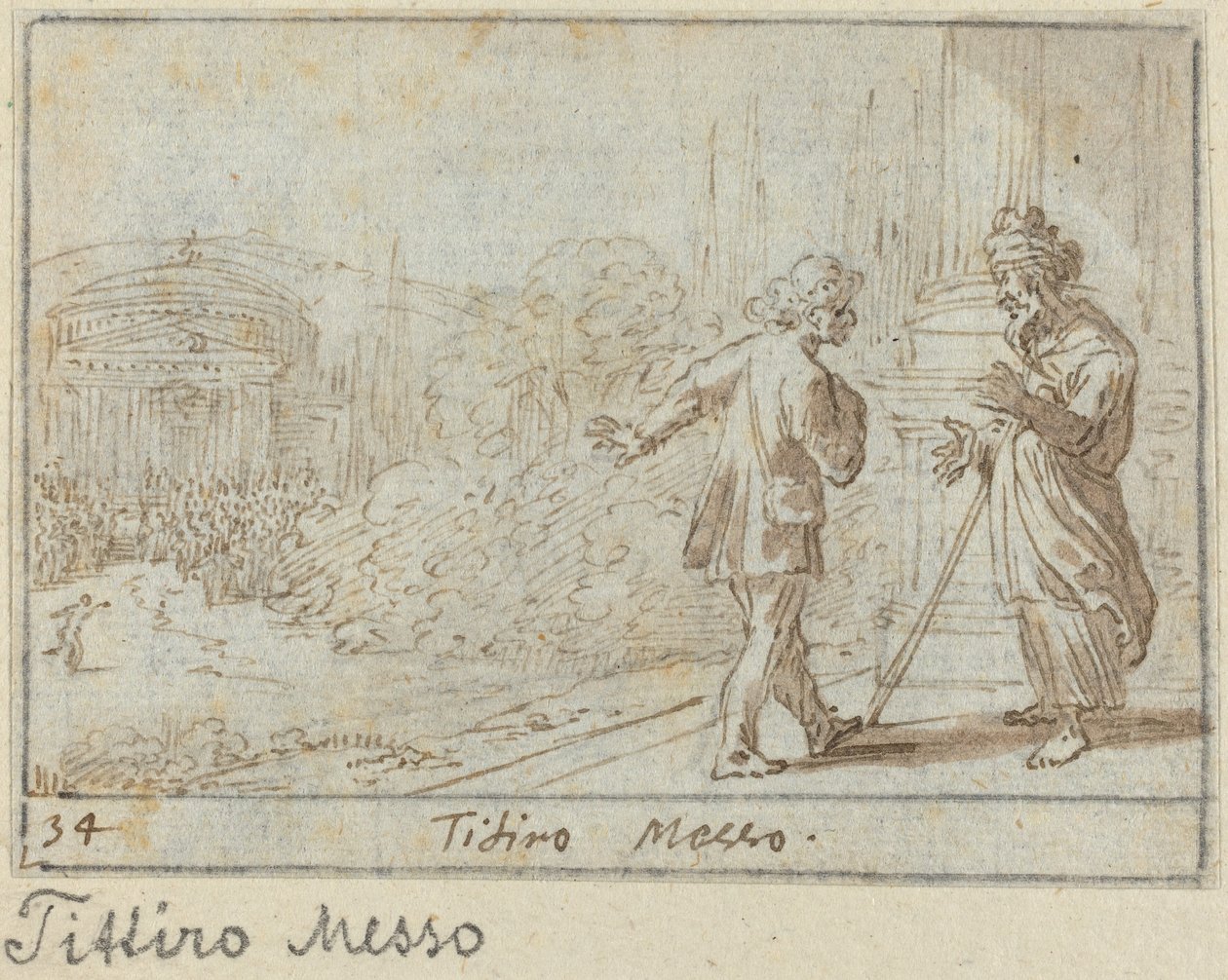 Titiro und Messo von Johann Wilhelm Baur