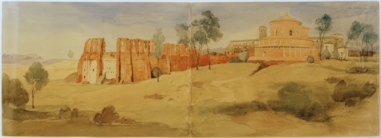Blick auf Santa Costanza von Johann Wilhelm Schirmer