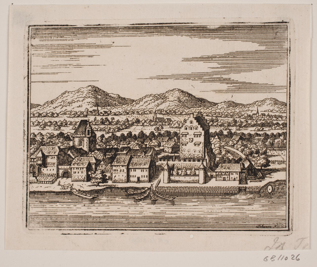 Eine Stadt mit einem Fluss von Johanna Fosie
