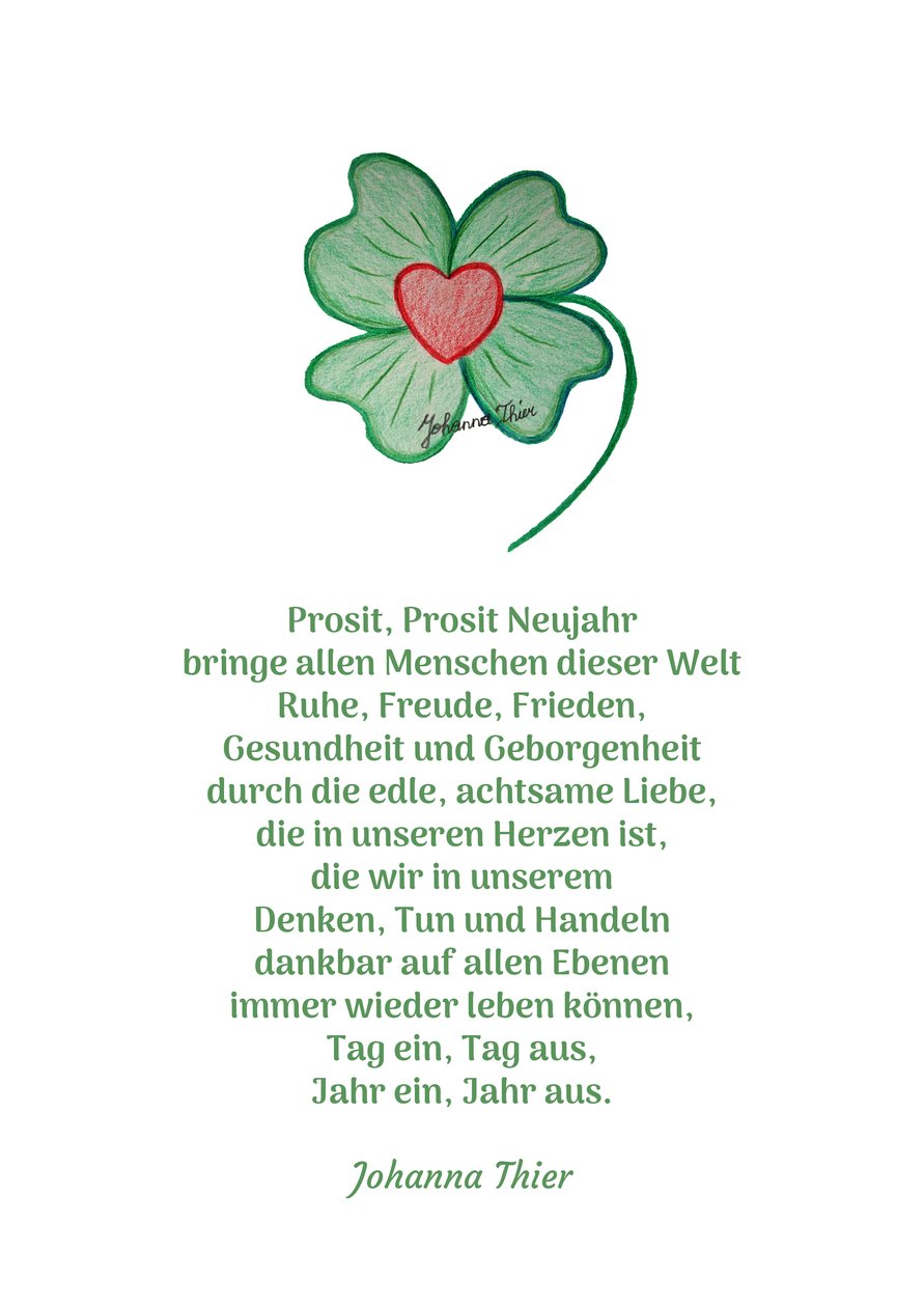 Prosit Neujahr (Version 1) von Johanna Thier