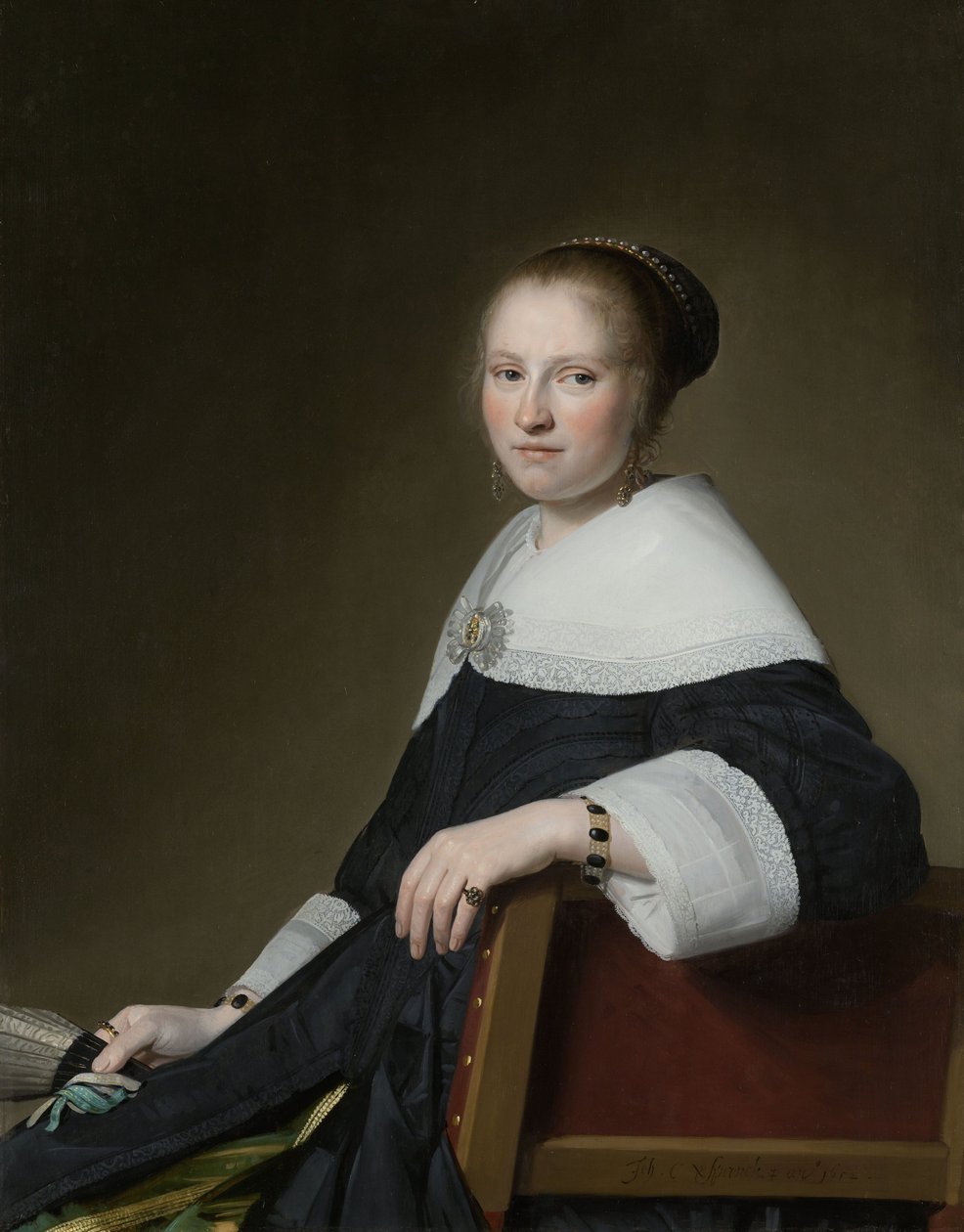 Porträt von Maria Strijp von Johannes Cornelisz. Verspronck