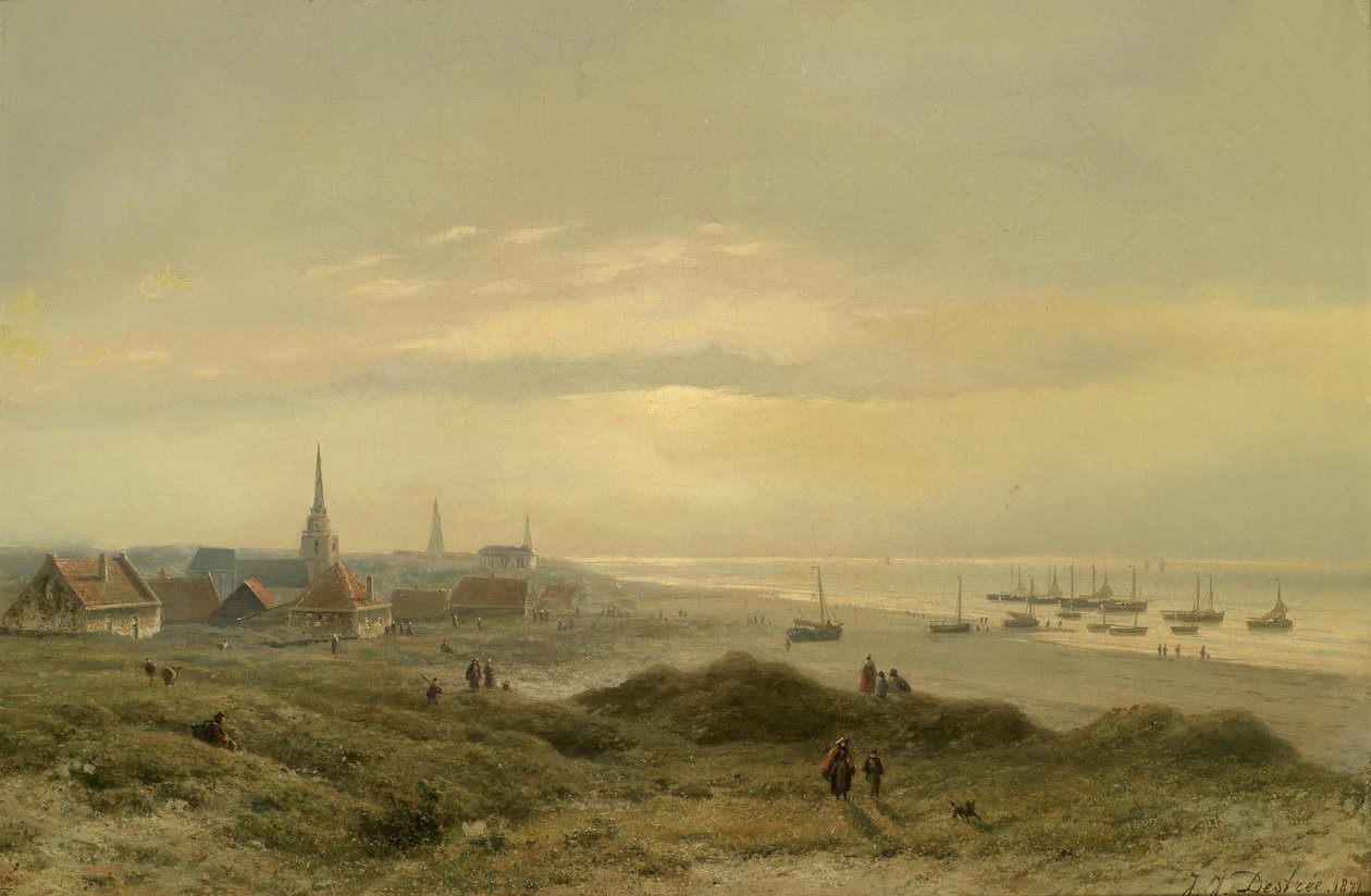 Strand bei Scheveningen von Johannes Joseph Destrée
