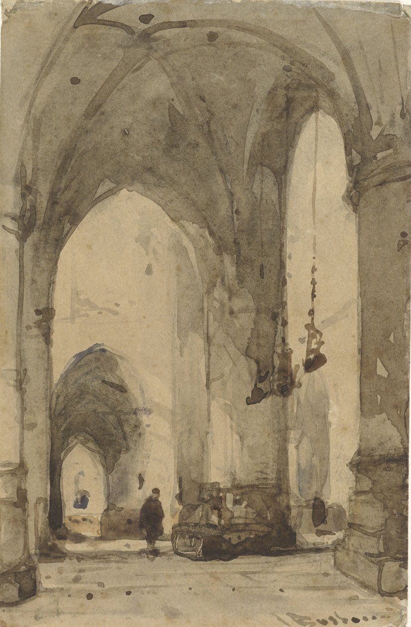 Innenraum der Sint-Bavokerk in Haarlem von Johannes Bosboom