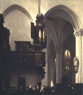 Die Neue Kirche in Amsterdam, ca. 1847 von Johannes Bosboom