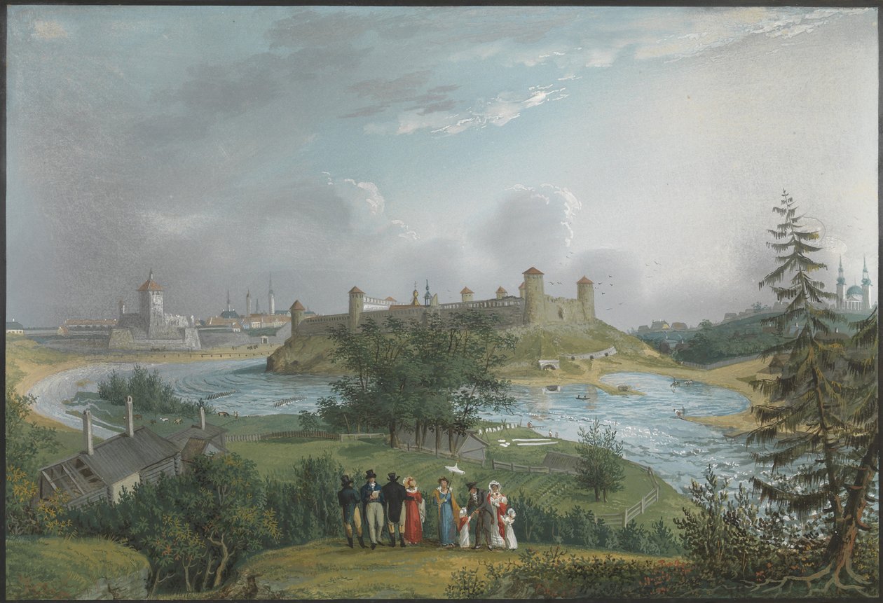 Ansicht der Festung Iwangorod von Johannes Hau