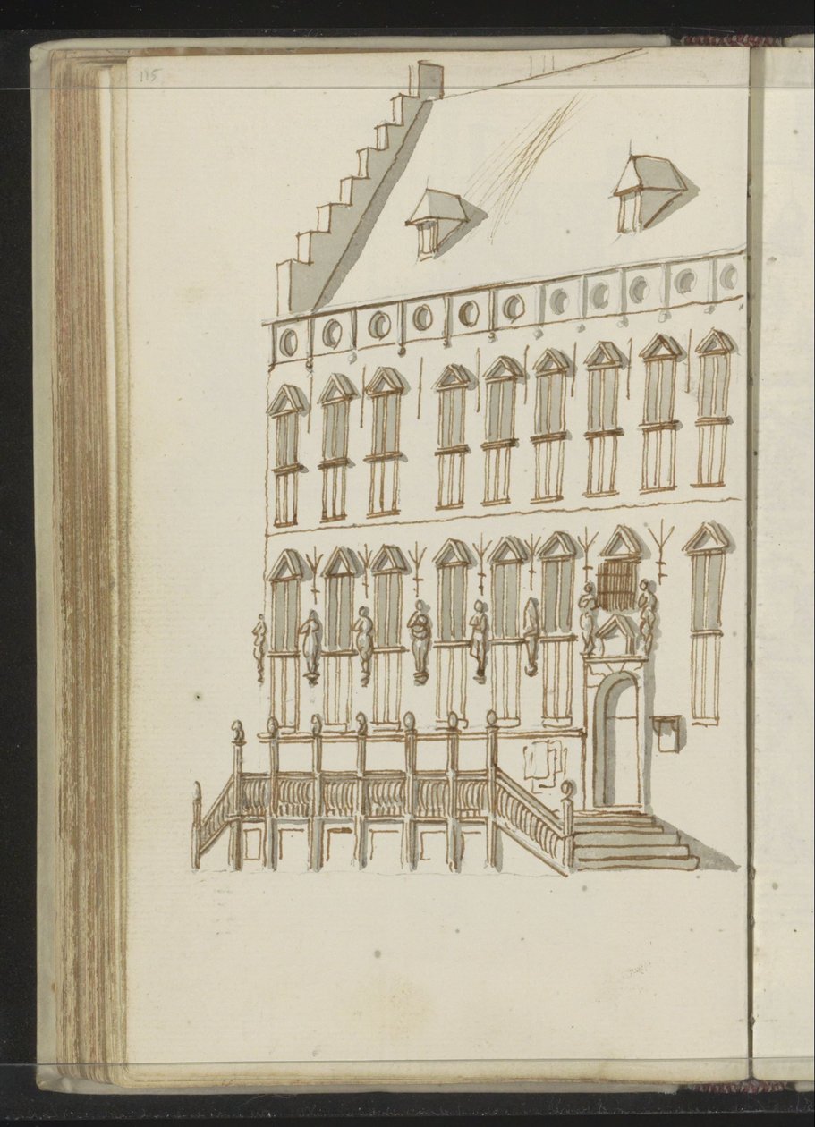 Fassade des Rathauses in Nijmegen von Johannes Huibert Prins