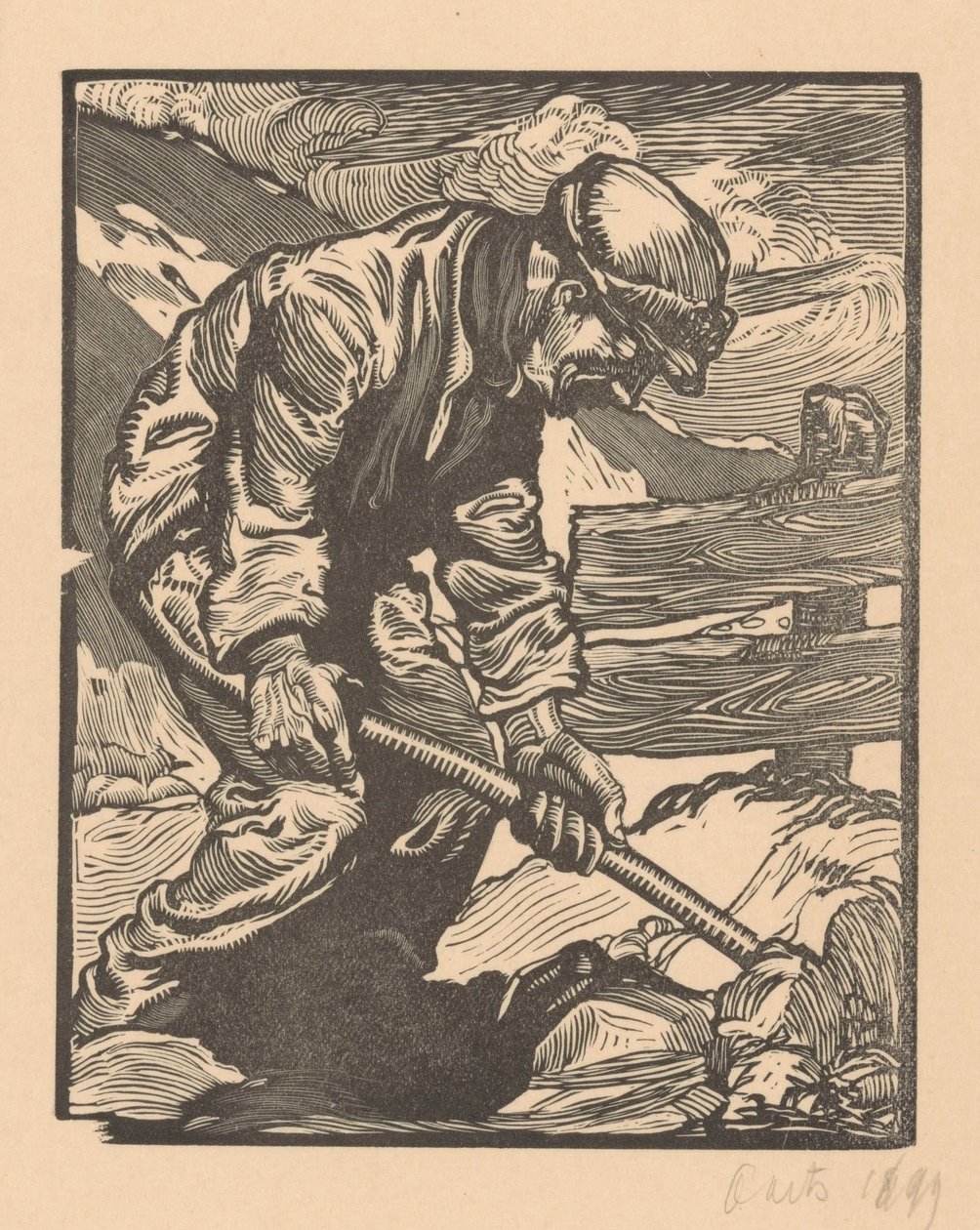 Deicharbeiter von Johannes Josephus Aarts (signed by artist)