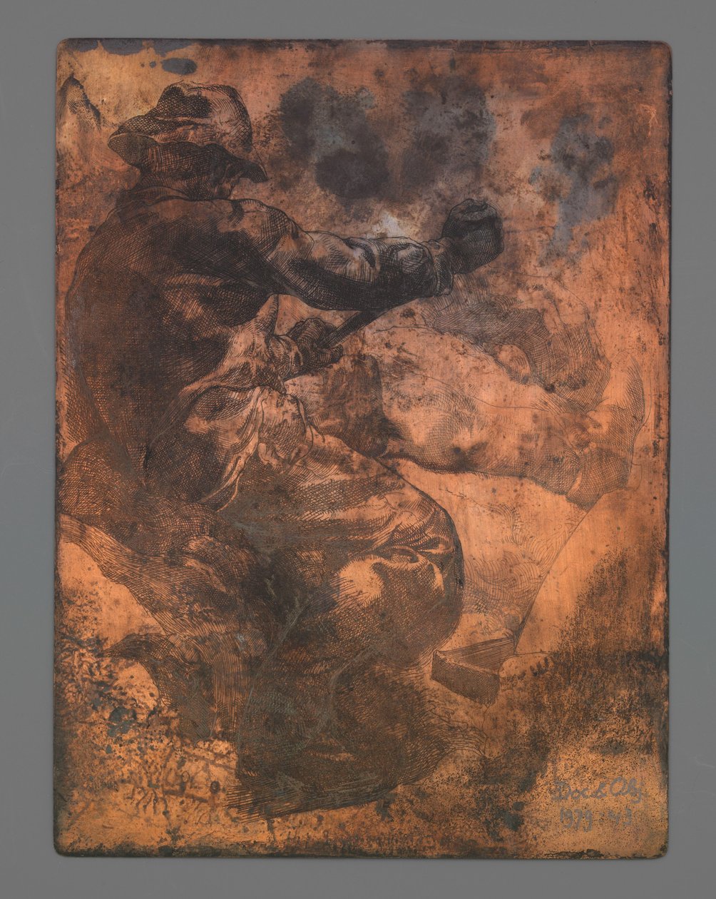 Arbeiter von hinten gesehen von Johannes Josephus Aarts