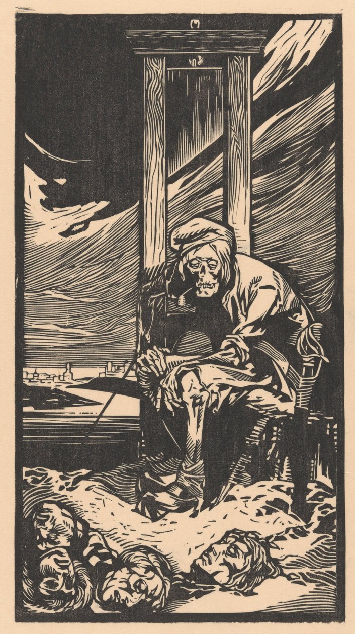 Der Tod bei der Guillotine von Johannes Josephus Aarts