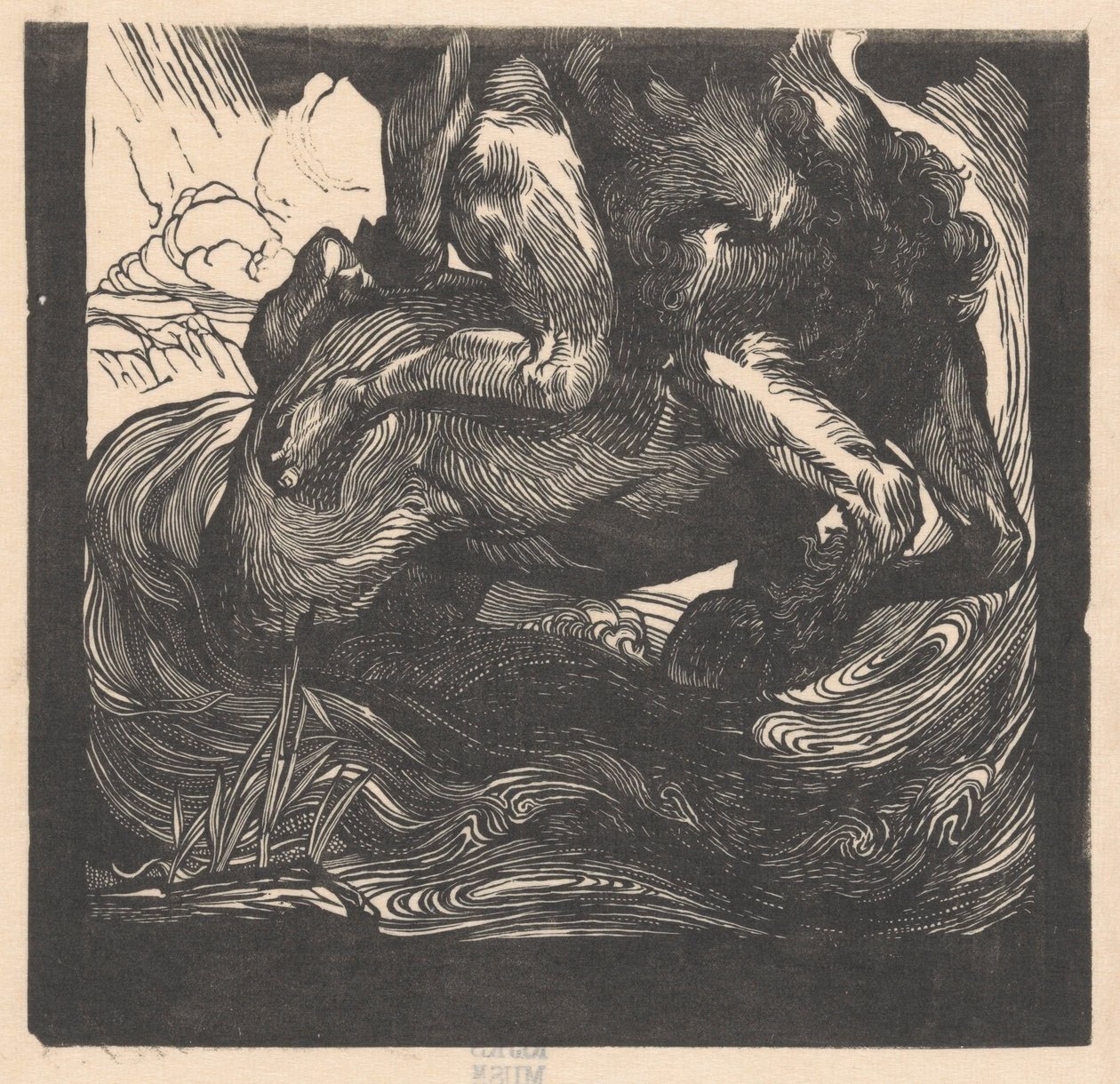 Untere Hälfte eines Zentauren von Johannes Josephus Aarts