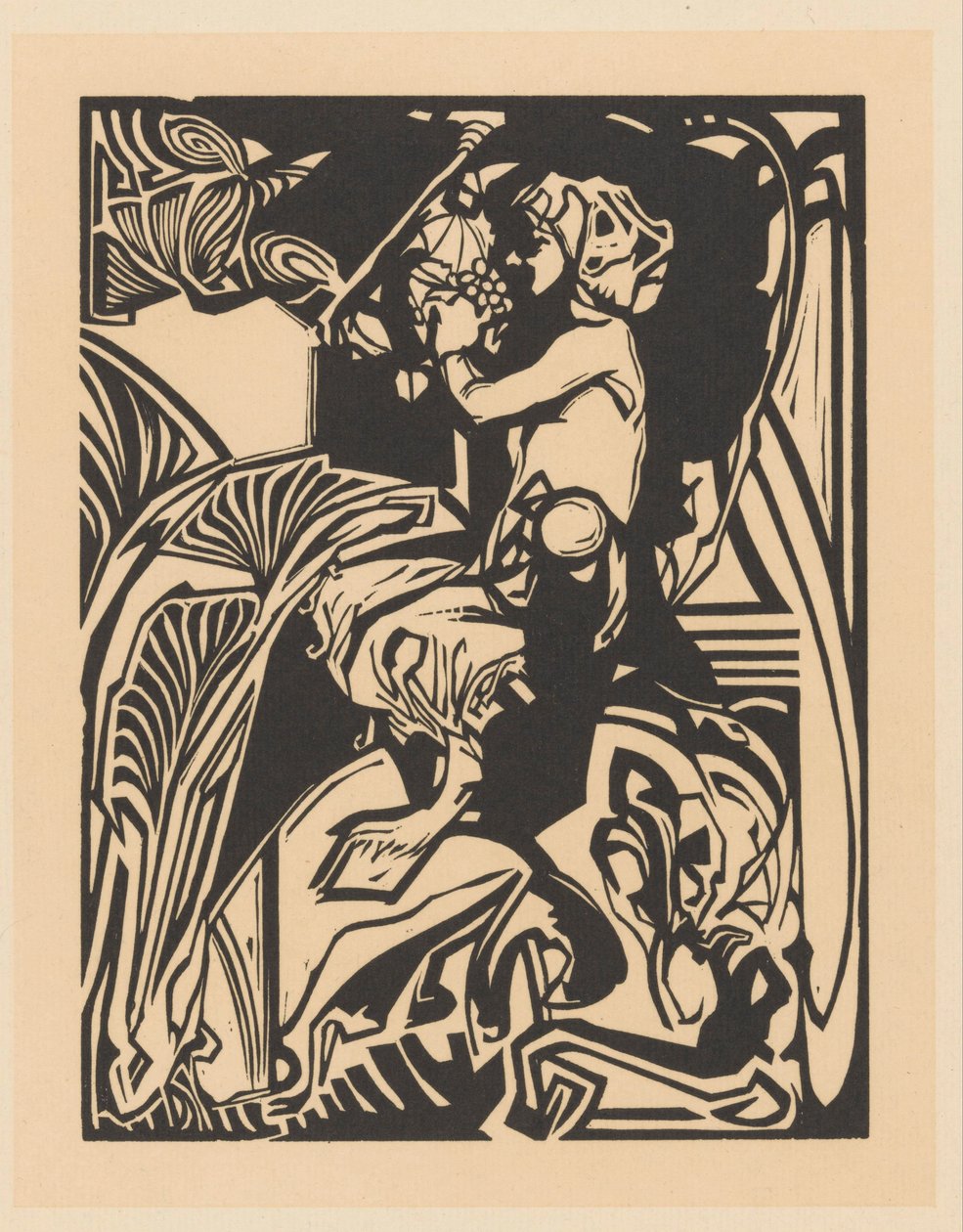 Satyr mit Traube von Johannes Josephus Aarts