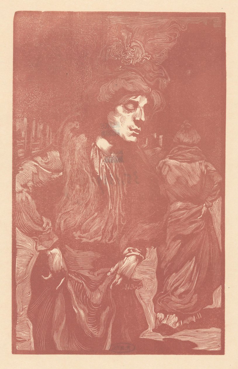 Zwei Frauen gehen auf der Straße von Johannes Josephus Aarts