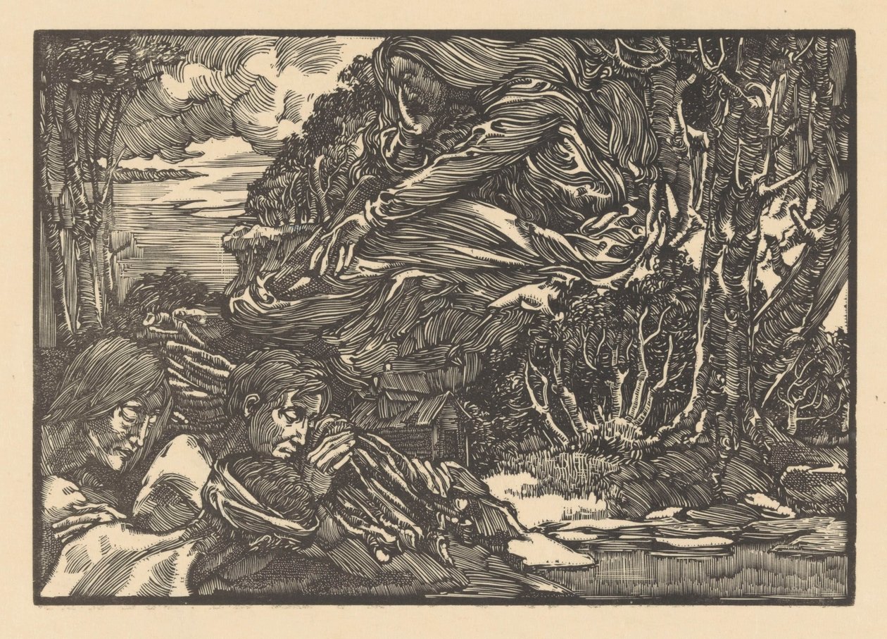Erscheinung im Wald von Johannes Josephus Aarts
