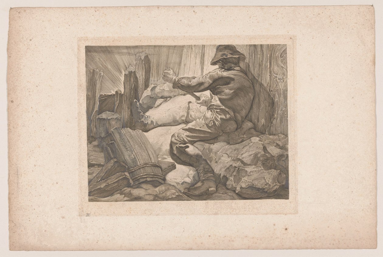 Schuftender Arbeiter von Johannes Josephus Aarts