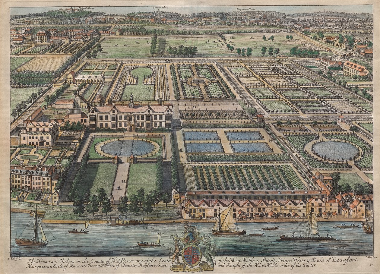 Beaufort House, Chelsea von Johannes Kip