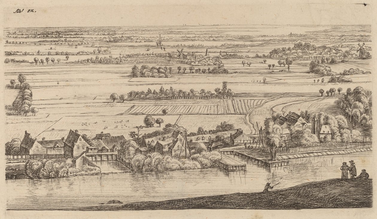 Dorf am Kanal von Johannes Ruisscher