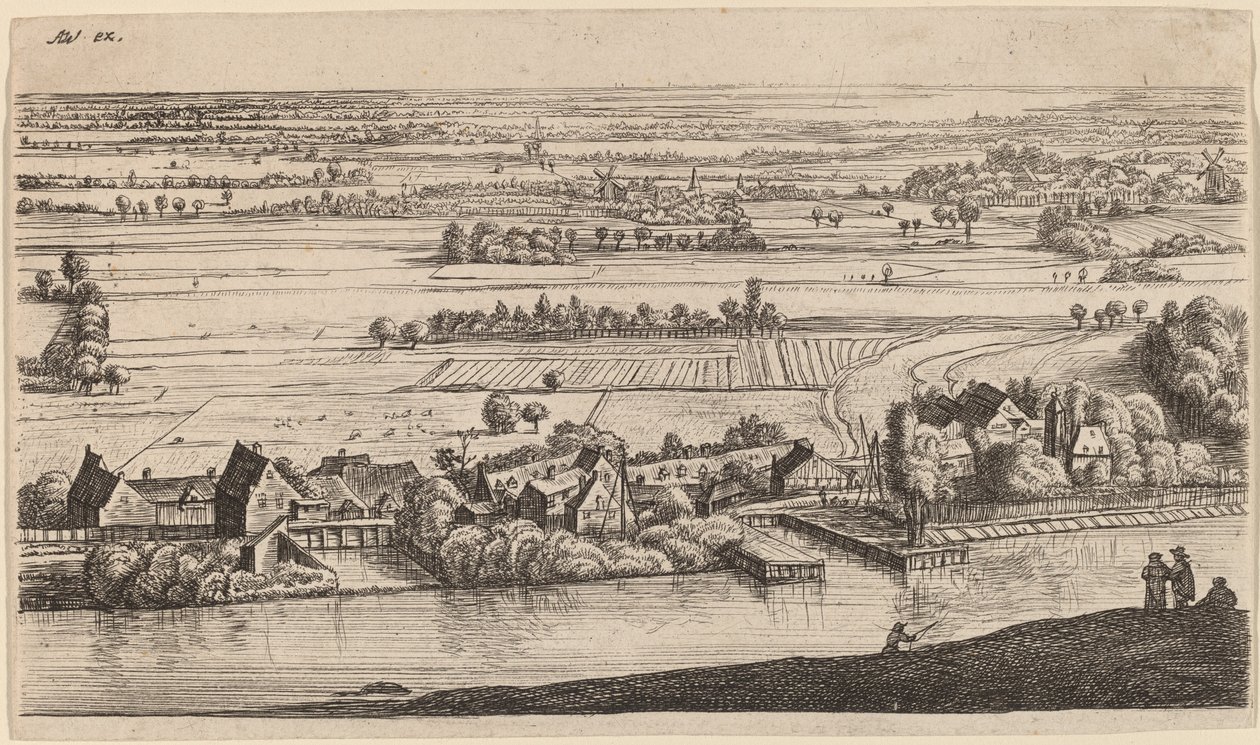 Dorf am Kanal von Johannes Ruisscher