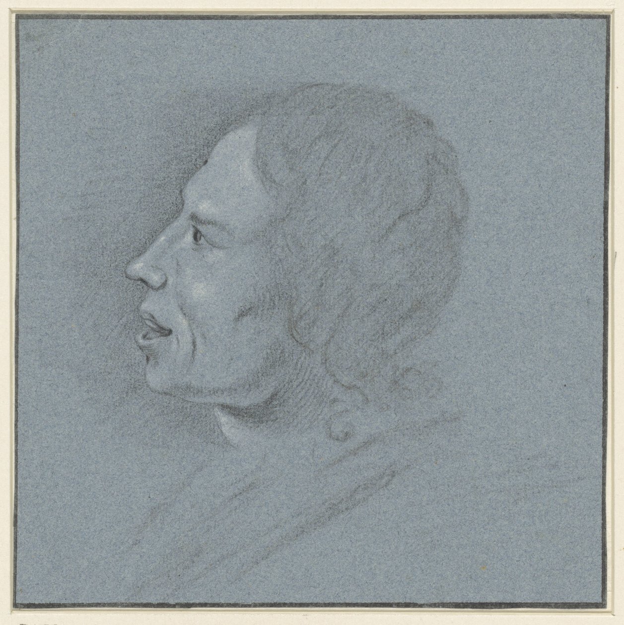 Selbstporträt des Zeichners Johannes Ziesenis von Johannes Ziesenis
