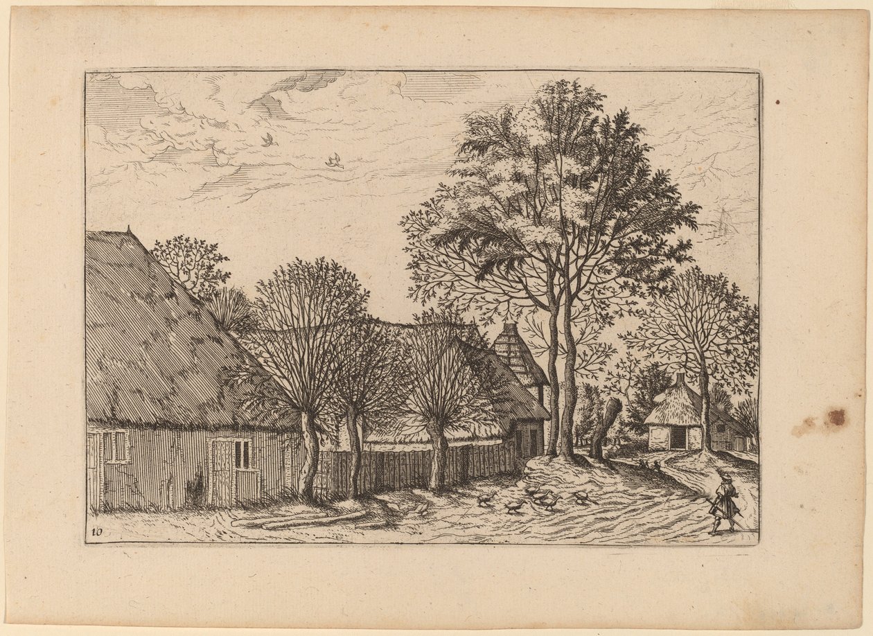 Bauernhöfe von Johannes and Lucas van Doetechum after Master of the Small Landscapes