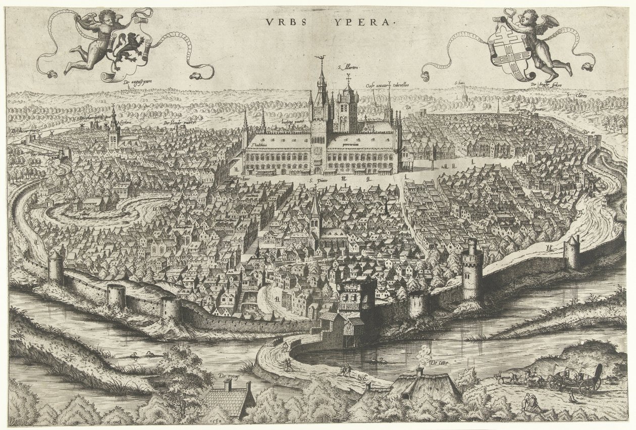 Ansicht von Ypern von Johannes of Lucas van Doetechum