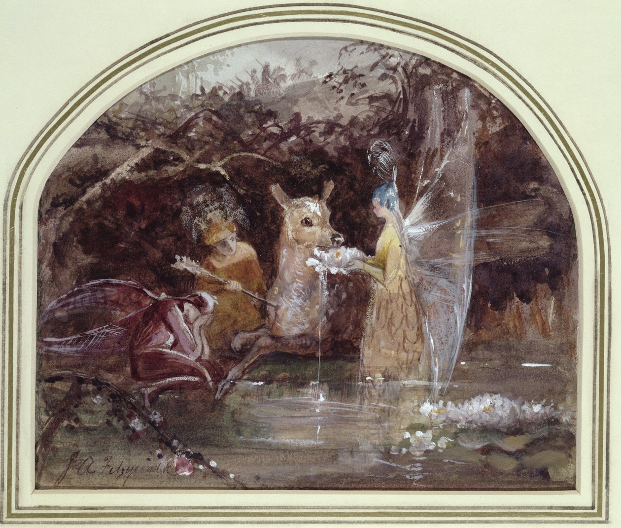 Verwundeter Faun von John Anster Fitzgerald