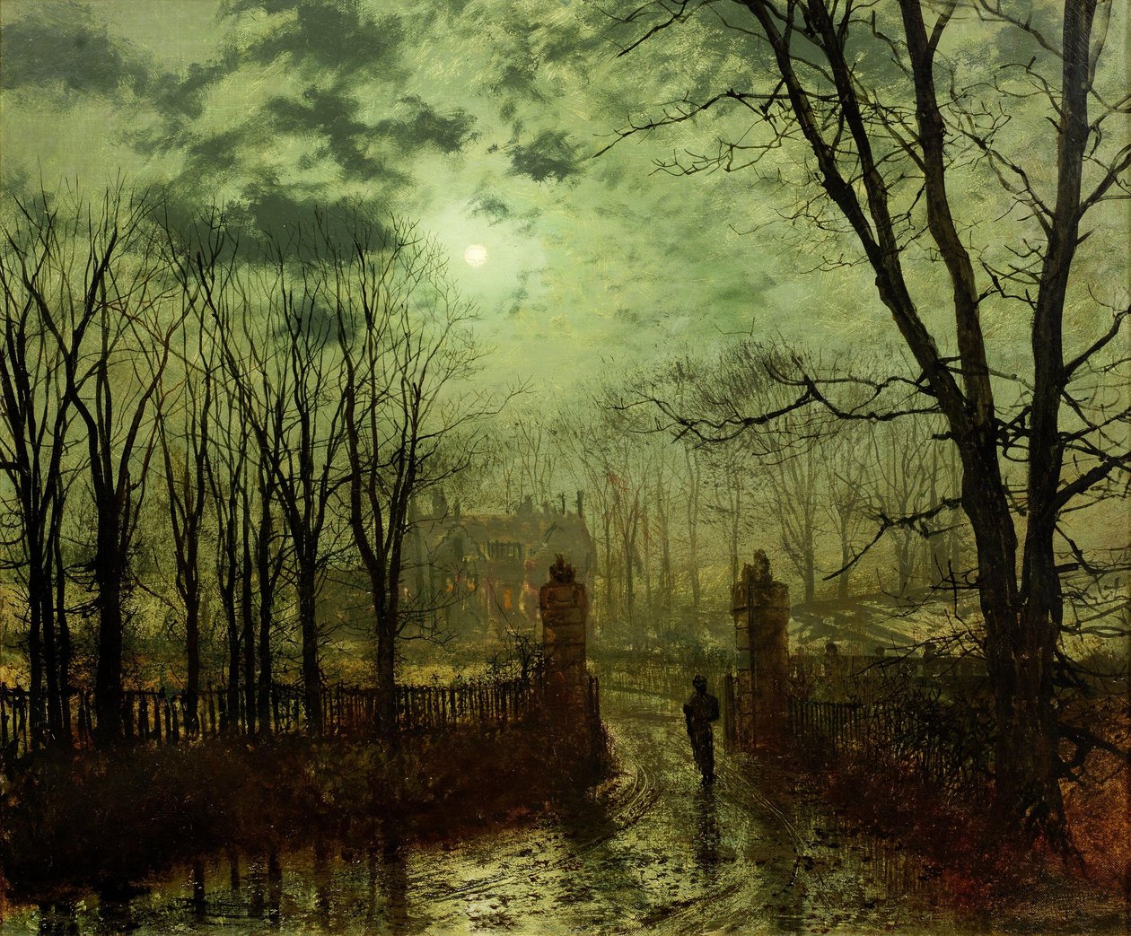 Am Parktor von John Atkinson Grimshaw