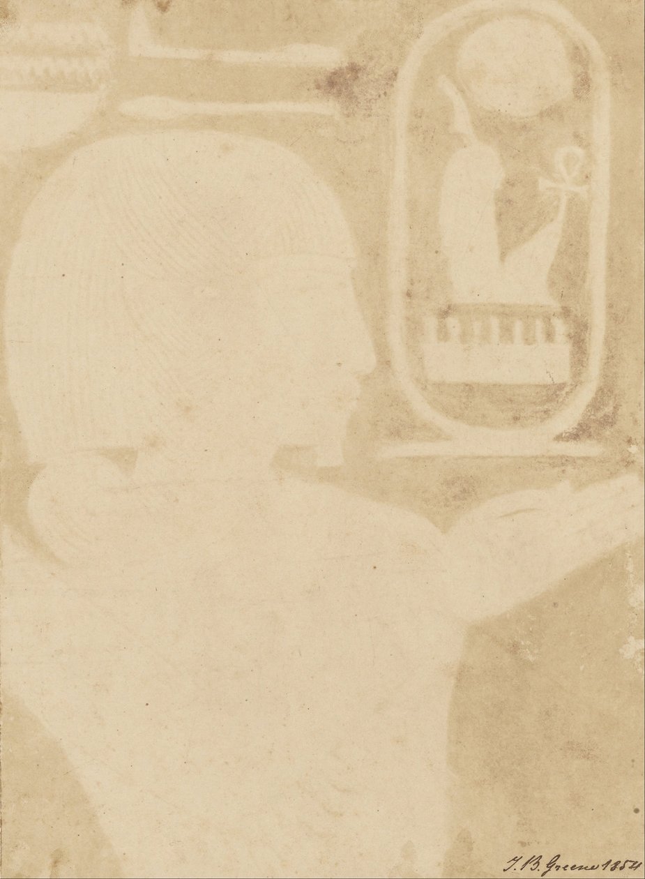 (Hieroglyphen, Figur nach rechts blickend) von John Beasly Greene