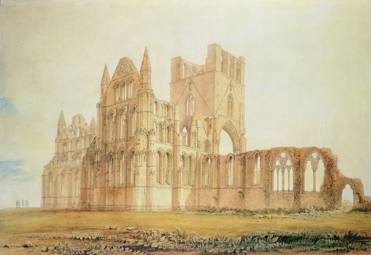 Ansicht der Abtei von Whitby, ca. 1820 von John Chessell Buckler