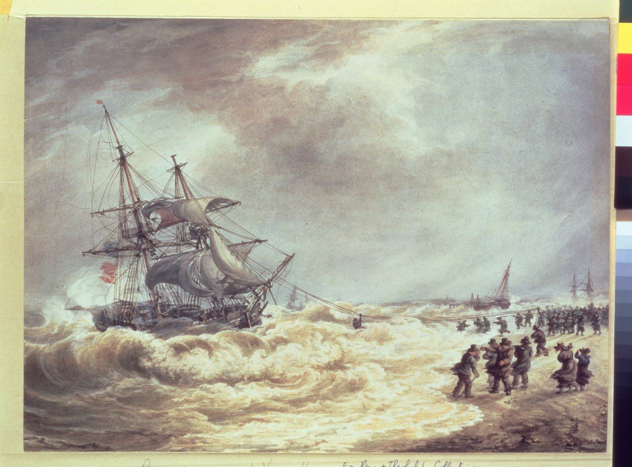 Rettung einer Besatzung in Gorleston von John Cantiloe Joy