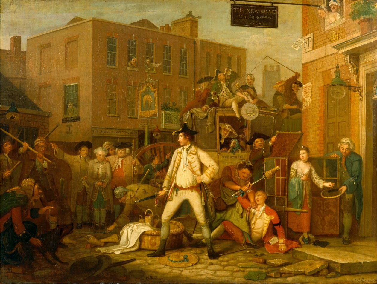 Szene in einer Londoner Straße von John Collet