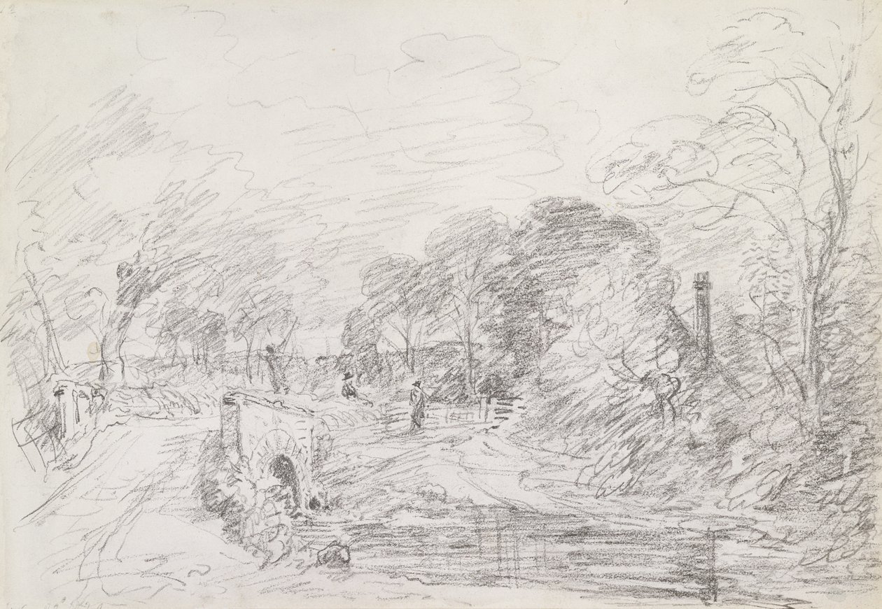 Eine Brücke in der Nähe von Salisbury Court, ca. 1829 von John Constable