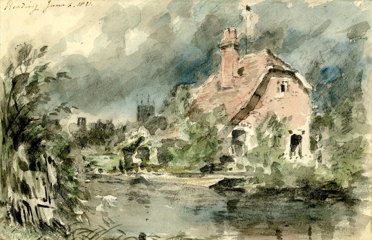 Ein Cottage in der Nähe von Reading von John Constable